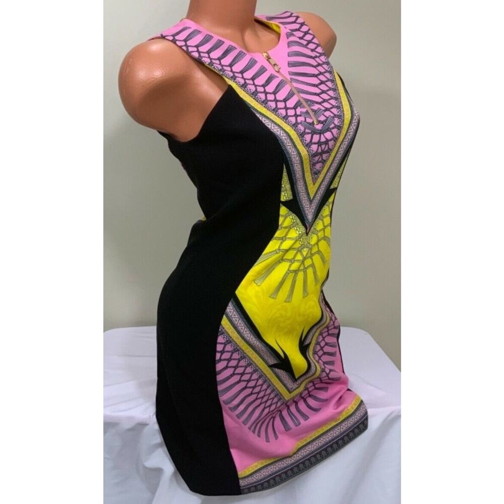 Versace Collection Barocco Black Printed Sleeveless Dress ( EU 42- US 6) $825 - Picture 3 of 6